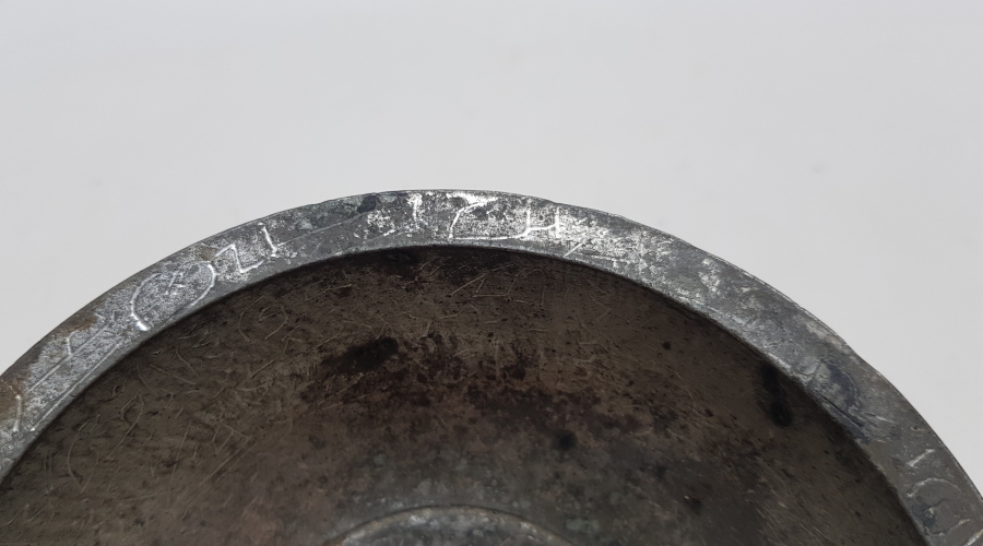 OSMANLI DÖNEMİ NADİR FORMDA EL YAPIMI DUA TASI