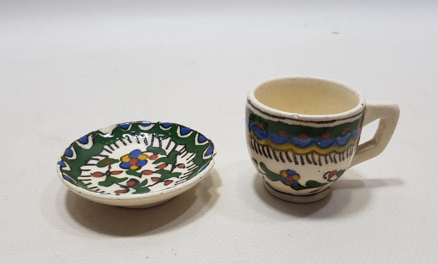 OSMANLI DÖNEMİ KÜTAHYA İŞİ KAHVE FİNCANI