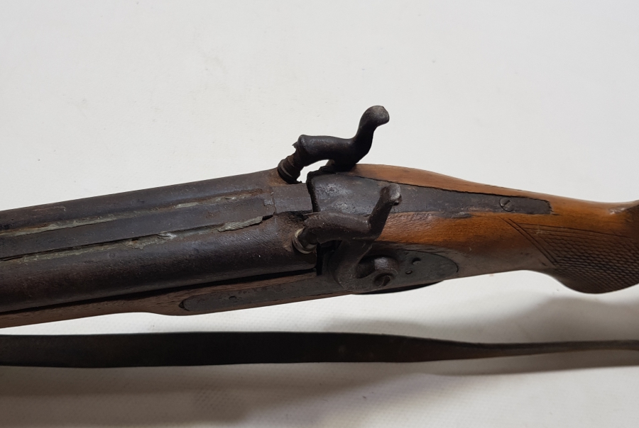 OSMANLI DÖNEMİ YÜKSEK KONDİSYONDA ÇİFTE DOLMA TÜFEK