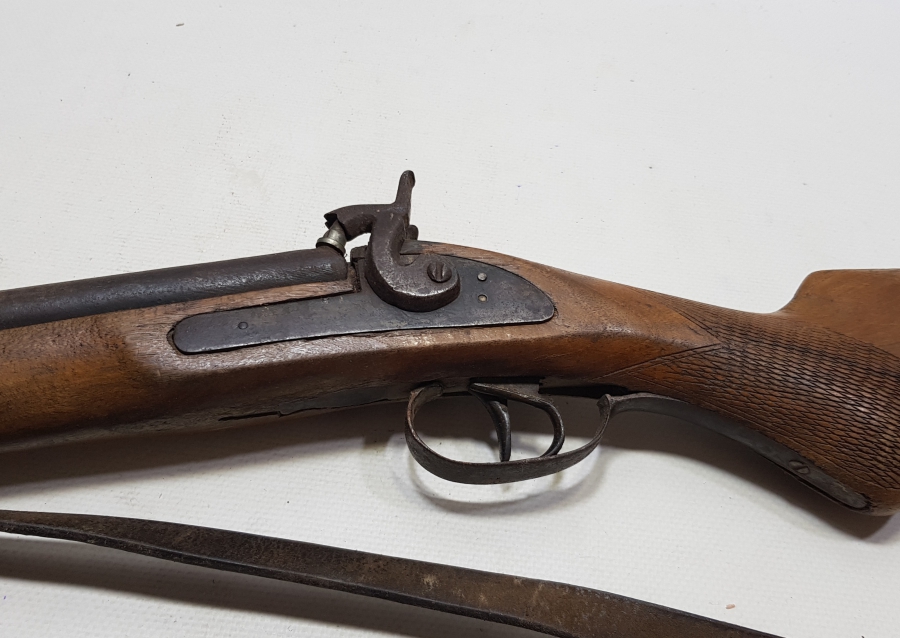 OSMANLI DÖNEMİ YÜKSEK KONDİSYONDA ÇİFTE DOLMA TÜFEK