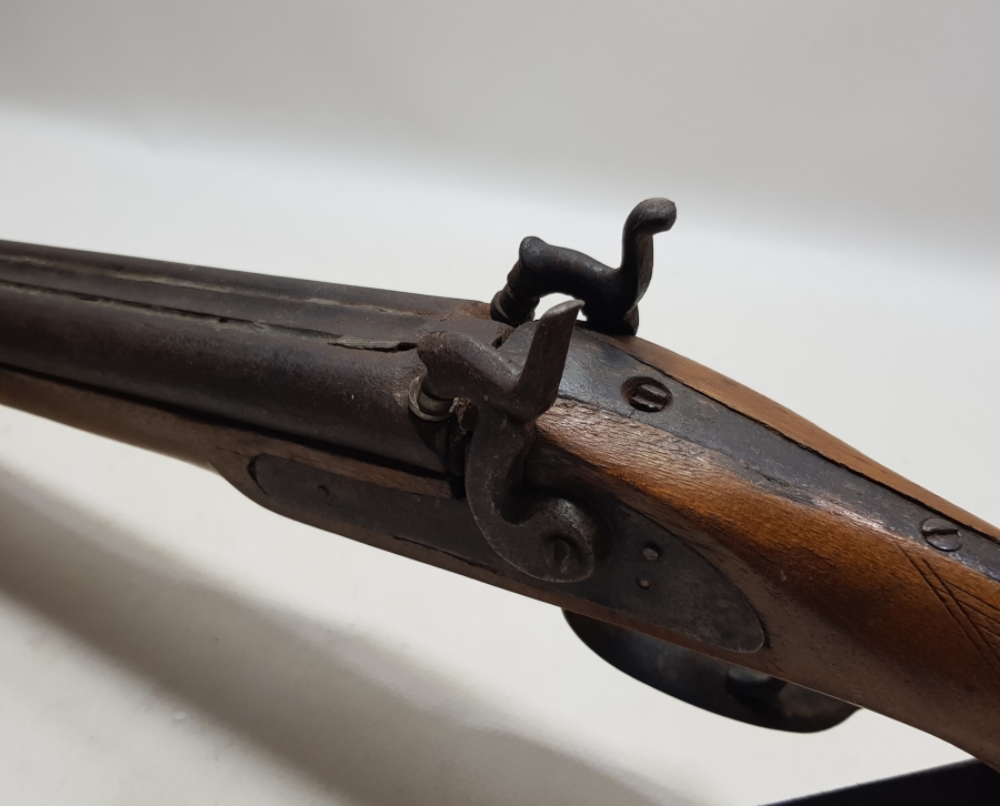 OSMANLI DÖNEMİ YÜKSEK KONDİSYONDA ÇİFTE DOLMA TÜFEK