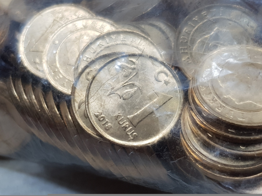 AÇILMAMIŞ DARPHANE PAKETİNDE 2018 YILI ÇİL 1 KURUŞLAR