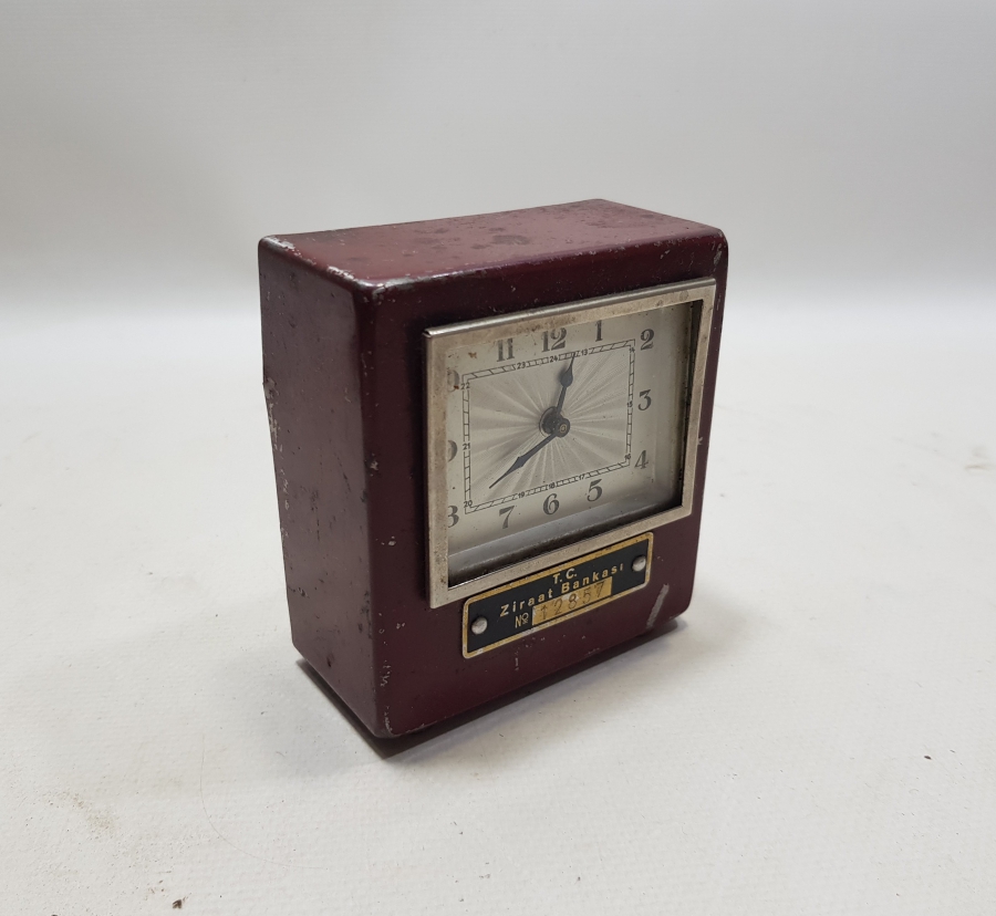 ANTİKA ZİRAAT BANKASI SAATLİ KUMBARA