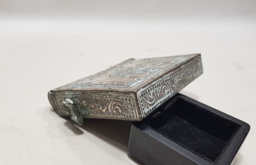 OSMANLI DÖNEMİ GÜMÜŞ ENAM-I ŞERİF KUTUSU