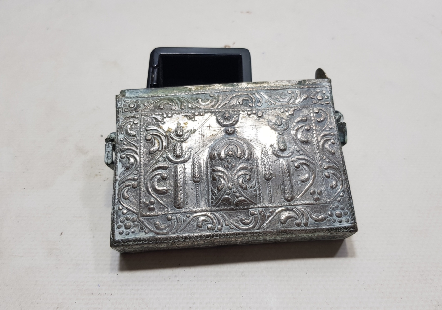 OSMANLI DÖNEMİ GÜMÜŞ ENAM-I ŞERİF KUTUSU