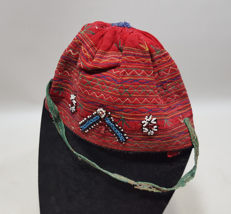 OSMANLI DÖNEMİ ÜZERİ İŞLEMELİ YÖRÜK İŞİ ÇOK NADİR BEBEK BAŞLIĞI