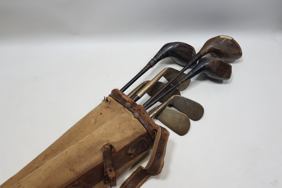 1900 BAŞLARI İNGİLİZ YAPIMI EKSİKSİZ GOLF TAKIMI