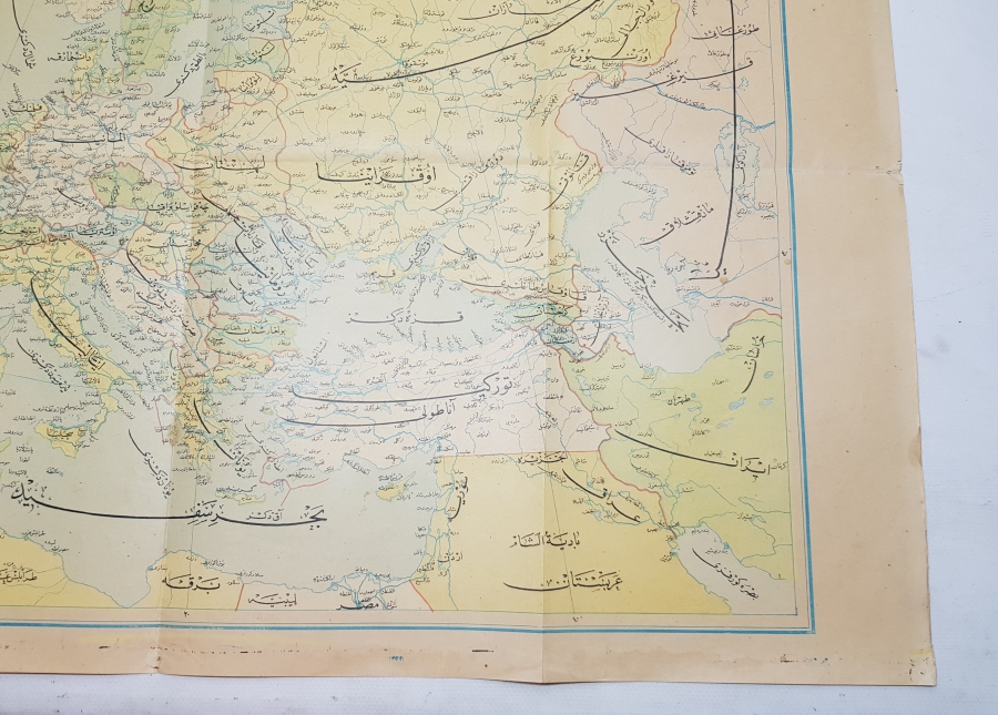 OSMANLI DÖNEMİ BÜYÜK BOY AVRUPA HARİTASI