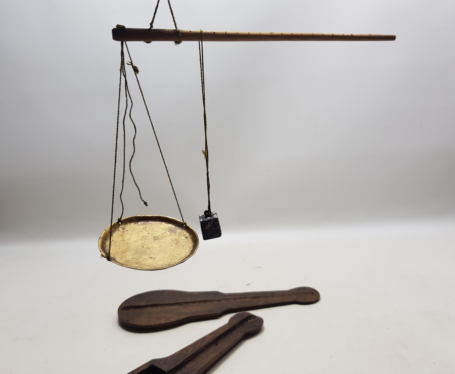 ORİJİNAL KUTUSUNDA OSMANLI DÖNEMİ ÇOK NADİR AFYON TERAZİSİ