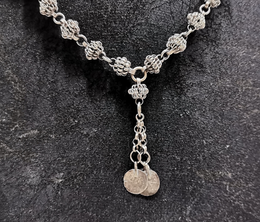 TAMAMI EL YAPIMI DİYARBAKIR İŞİ TELKARİ İŞÇİLİKLİ ERMENİ GERDANLIK