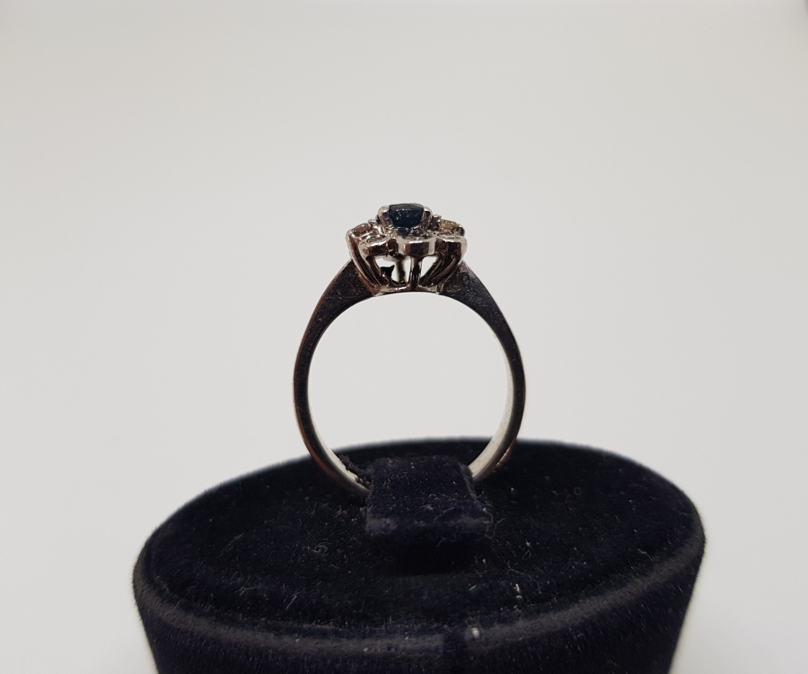 SAFİR VE PIRLANTA TAŞLI YÜZÜK