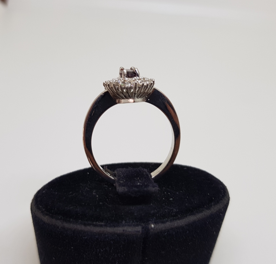 PIRLANTA VE YAKUT TAŞLI YÜZÜK