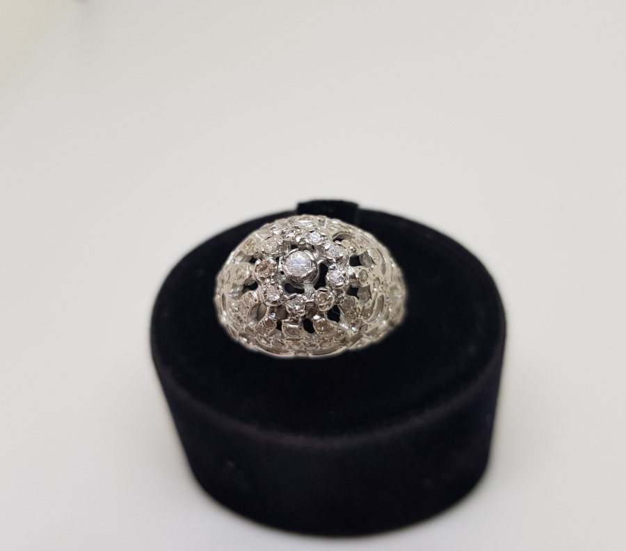 PIRLANTA TAŞLI KUBBELİ MODEL YÜZÜK