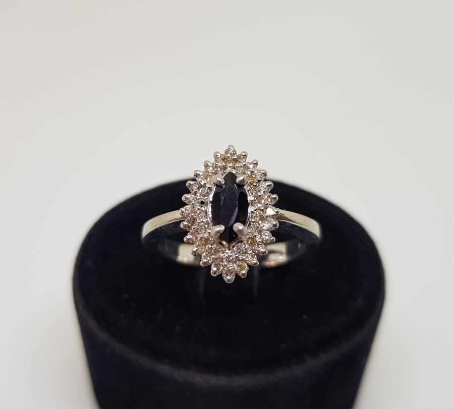 GRANAT VE PIRLANTA TAŞLI YÜZÜK