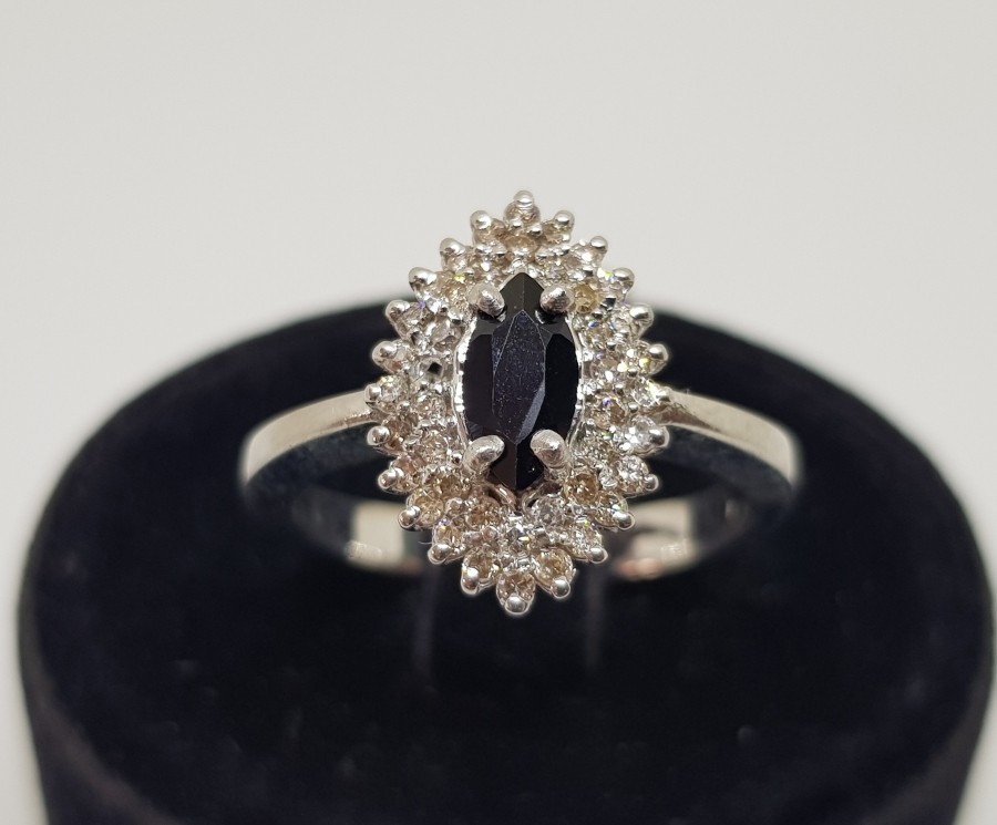 GRANAT VE PIRLANTA TAŞLI YÜZÜK