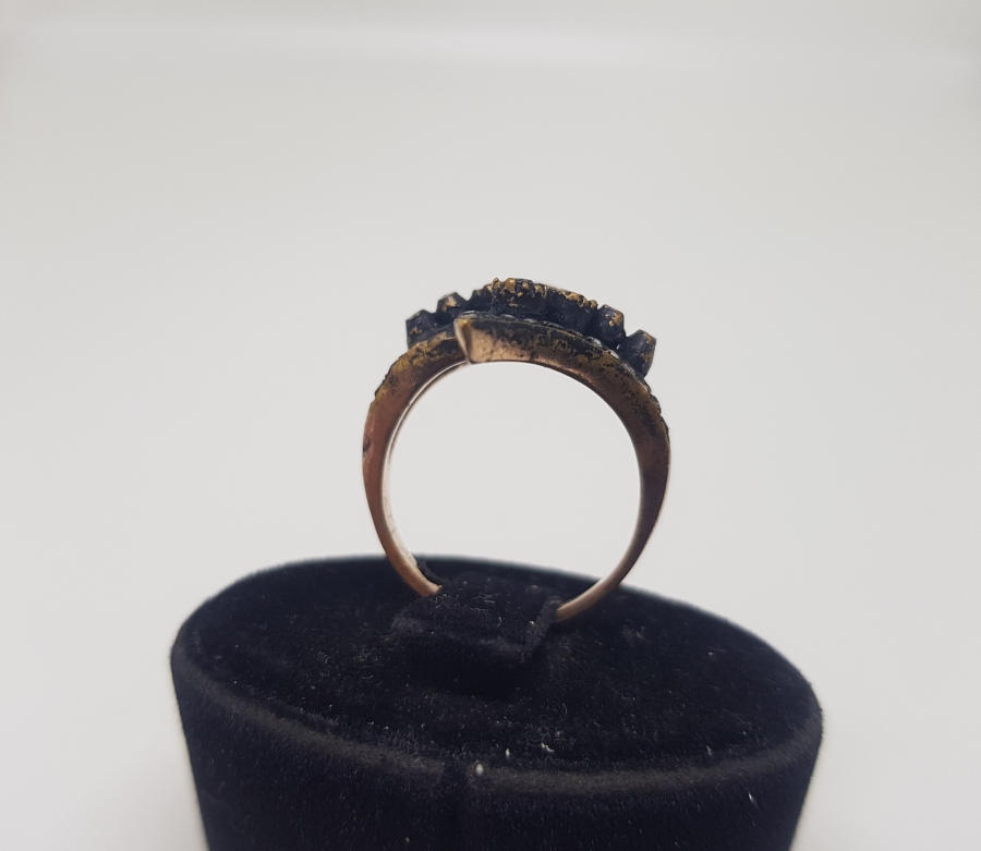 ÇİFTE YILAN BAŞLI ELMAS TAŞLI YÜZÜK