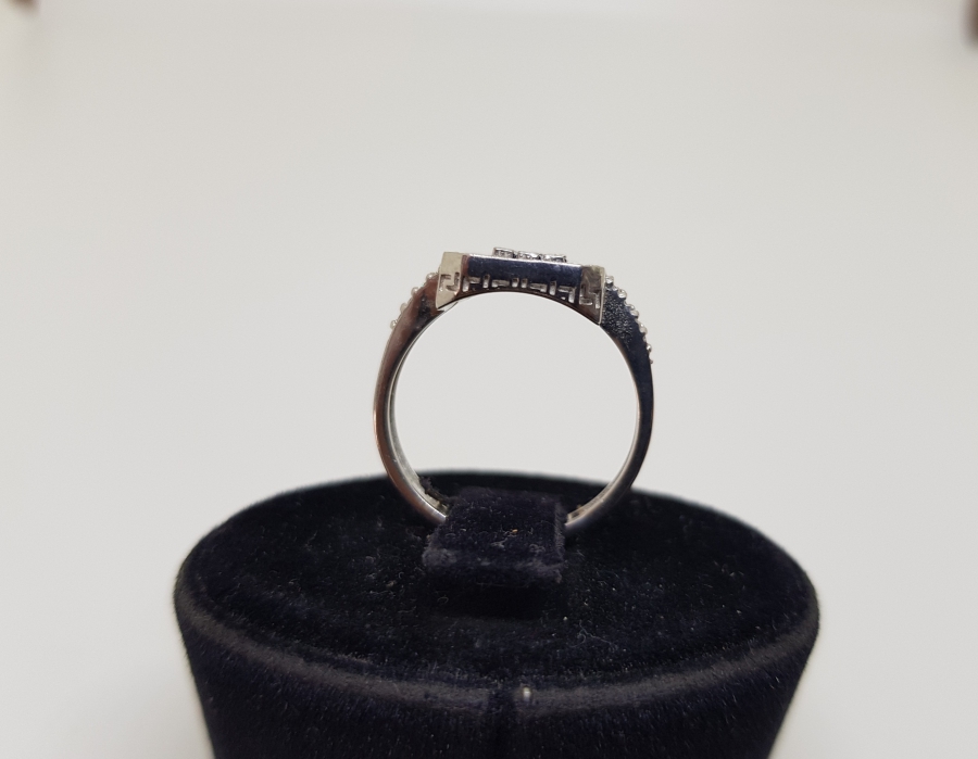 SAFİR VE PIRLANTA TAŞLI BAGET MODEL YÜZÜK