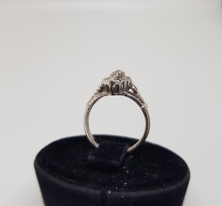 BROWN PIRLANTA TAŞLI MEKİK MODEL YÜZÜK