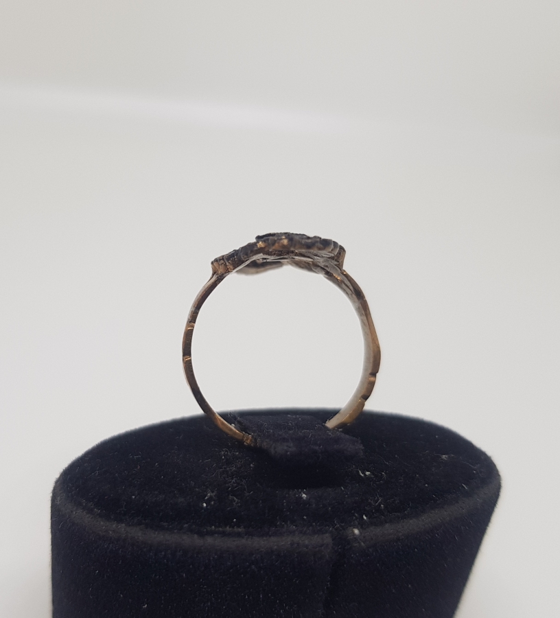 ÇİFTE LALELİ MEKİK MODEL ELMAS TAŞLI YÜZÜK