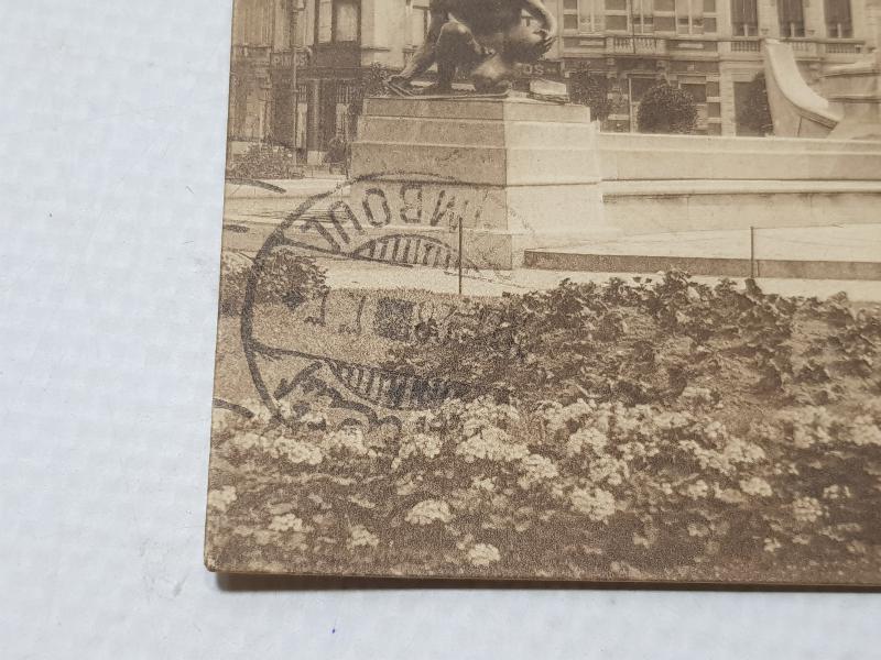 REDDİ İLHAK - 1914 ANTWERP ÇIKIŞ, İZMİR VARIŞLI, DAMGALI VE PULLU KARTPOSTAL