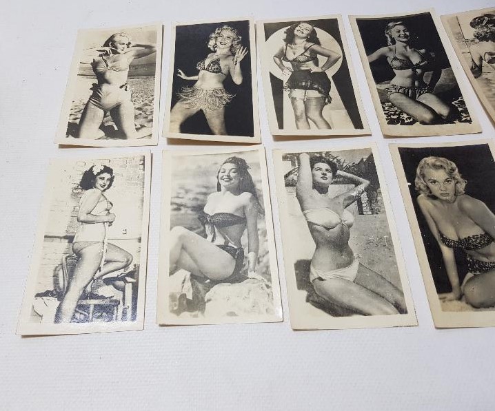 1930'LARDAN SİNEMA VE SANAT DÜNYASININ ÜNLÜLERİNDEN OLUŞAN 10 ADET KARTPOSTAL