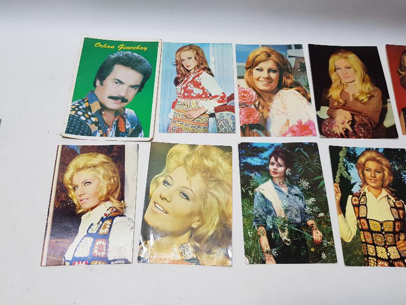 1980'LERDEN 10 ADET TÜRK SANATÇI KARTPOSTALI