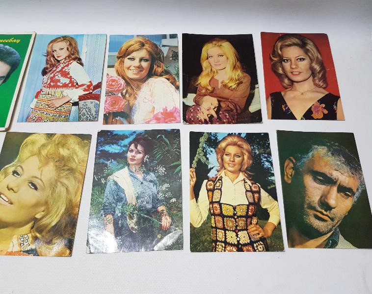 1980'LERDEN 10 ADET TÜRK SANATÇI KARTPOSTALI