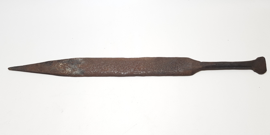 ÜZERİ OSMANLICA YAZILI EL DÖVME DEMİRDEN MAMUL ÇERKES İŞİ ÇOK NADİR ÇERKES EĞİTİM KAMASI