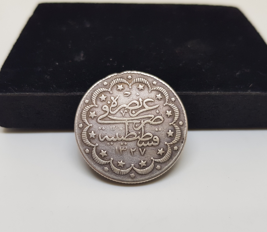 SULTAN MEHMET REŞAT DÖNEMİ GÜMÜŞ 10 KURUŞ MECİDİYE