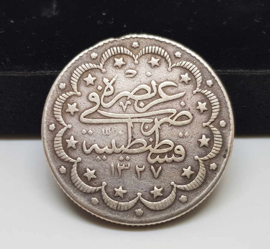 SULTAN MEHMET REŞAT DÖNEMİ GÜMÜŞ 10 KURUŞ MECİDİYE