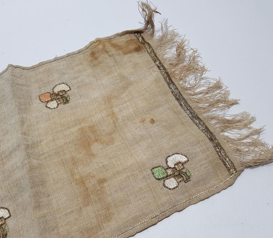 OSMANLI DÖNEMİ KONAK İŞİ TELKIRMALI TABAK ALTLIĞI