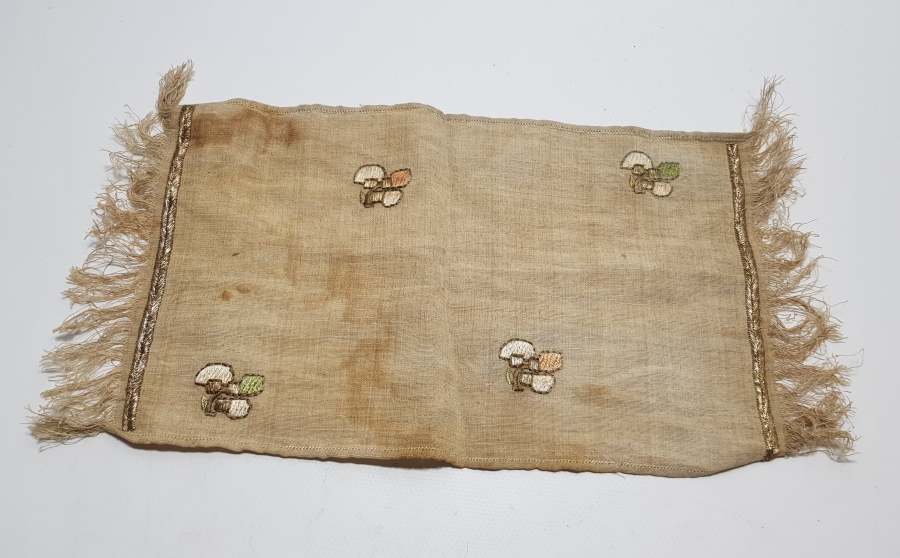 OSMANLI DÖNEMİ KONAK İŞİ TELKIRMALI TABAK ALTLIĞI