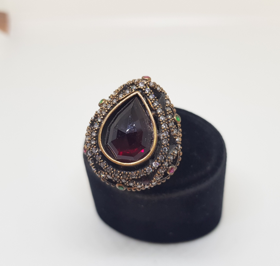 DAMLA FORMLU HÜRREM MODELİ GÜMÜŞ YÜZÜK