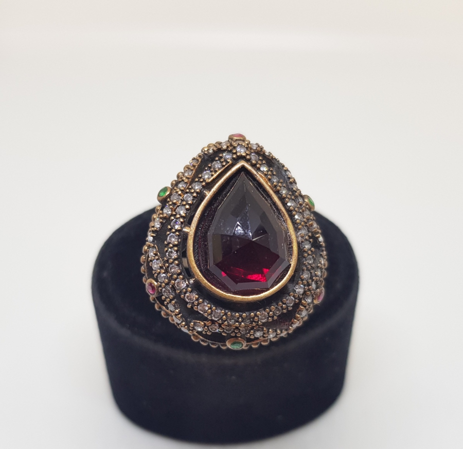 DAMLA FORMLU HÜRREM MODELİ GÜMÜŞ YÜZÜK