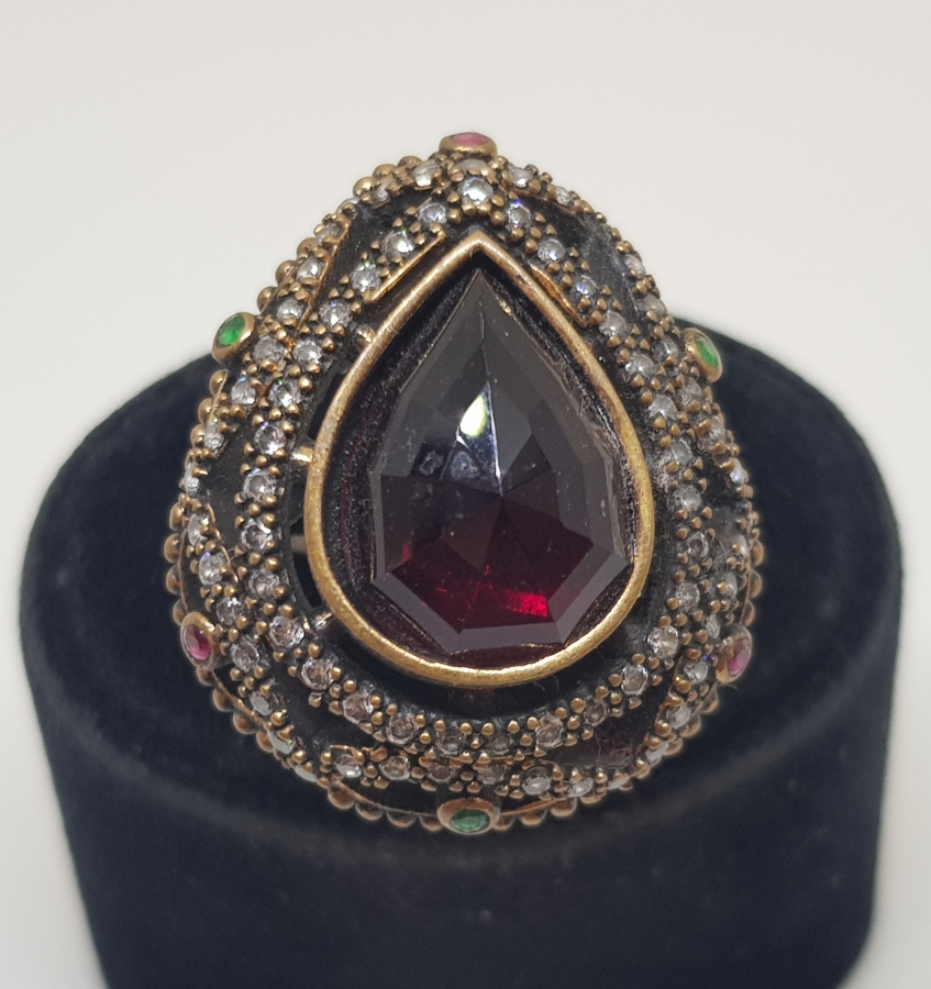 DAMLA FORMLU HÜRREM MODELİ GÜMÜŞ YÜZÜK