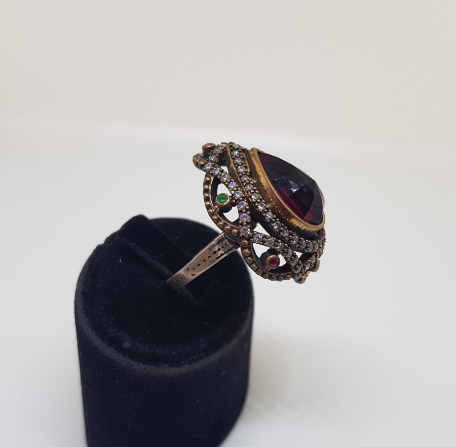 DAMLA FORMLU HÜRREM MODELİ GÜMÜŞ YÜZÜK