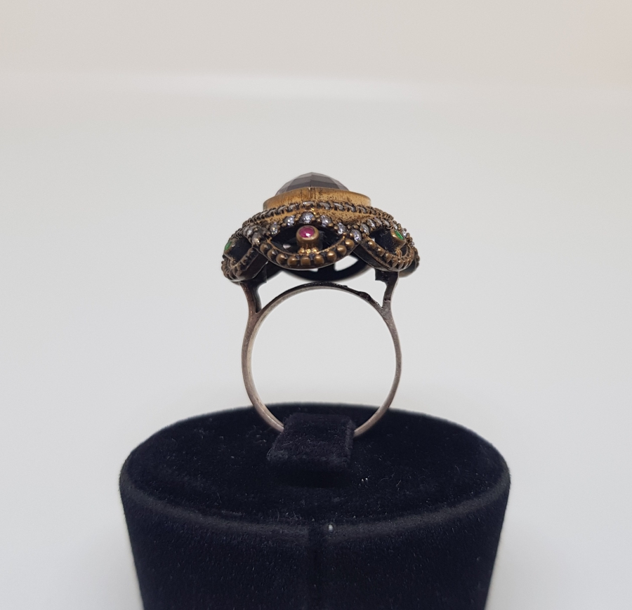 DAMLA FORMLU HÜRREM MODELİ GÜMÜŞ YÜZÜK