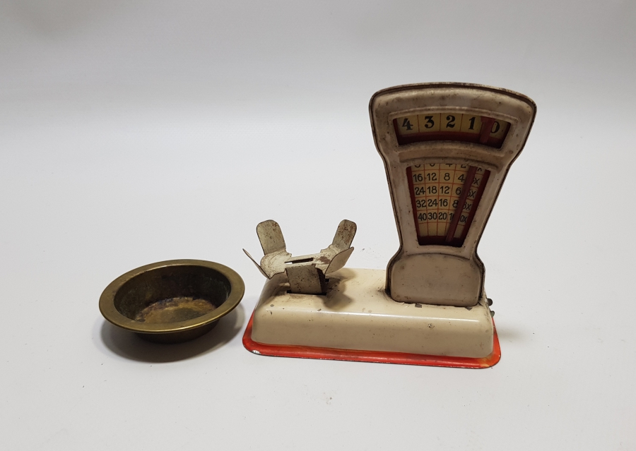 ÇOK NADİR EL YAPIMI ANTİKA OYUNCAK TERAZİ