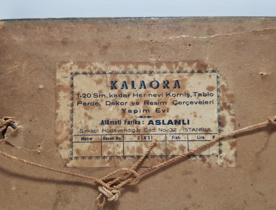 ÜZERİ ALTIN VARAKLI RENKLİ BASKI KABE-İ ŞERİF GÖRSELLİ PANO