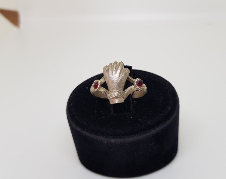 OSMANLI DÖNEMİ HANIMELİ GÖRSELLİ NAZAR TILSIMLI YÜZÜK