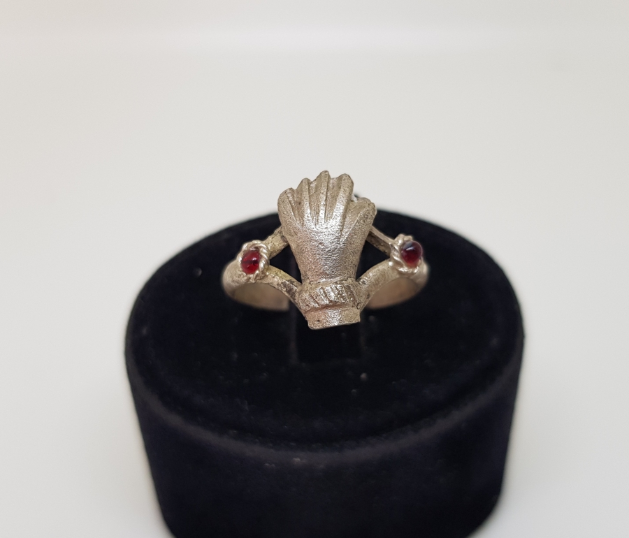 OSMANLI DÖNEMİ HANIMELİ GÖRSELLİ NAZAR TILSIMLI YÜZÜK