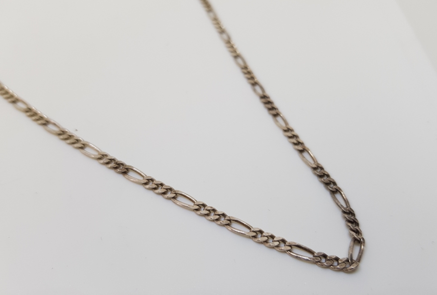 İTALYAN TARZI YAPILMIŞ GÜMÜŞ ERKEK KOLYESİ