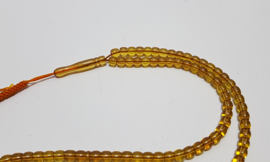 KATALİNDEN MAMUL SU YEŞİLİ ANTİKA NAMAZ TESPİHİ