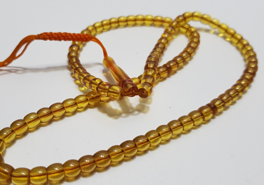 KATALİNDEN MAMUL SU YEŞİLİ ANTİKA NAMAZ TESPİHİ