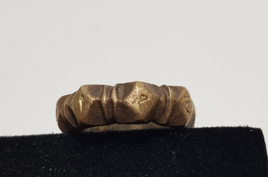 OSMANLI DÖNEMİ ÇOK NADİR BRONZ ÇARKLI TILSIM YÜZÜK - FALCI YÜZÜĞÜ