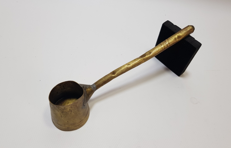 OSMANLI DÖNEMİ SÜLEYMANİYE İŞİ PALMETLİ KAHVECİ CEZVESİ