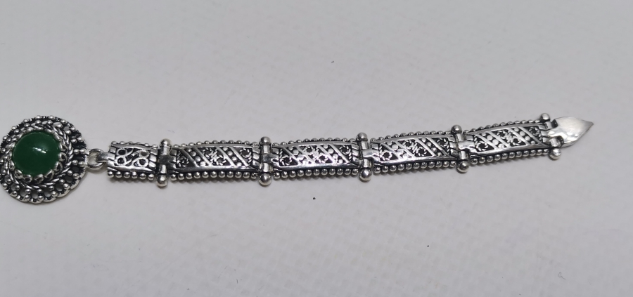 YEŞİM TAŞLI BEYPAZARI İŞİ GÜMÜŞ BİLEKLİK