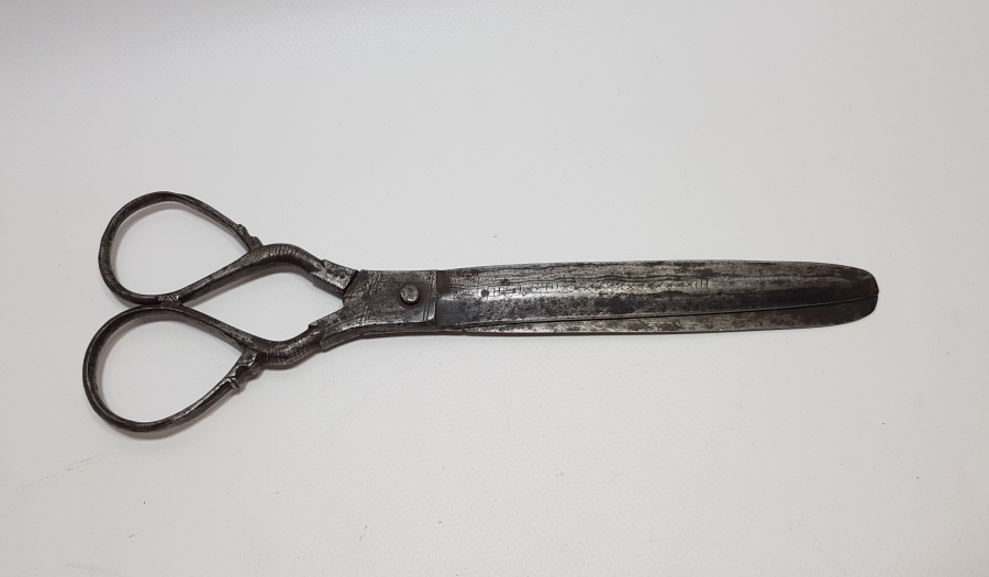 OSMANLI DÖNEMİ OSMANLICA YAZILI DEV BOYDA ÇOK NADİR YENİÇERİ MAKAS