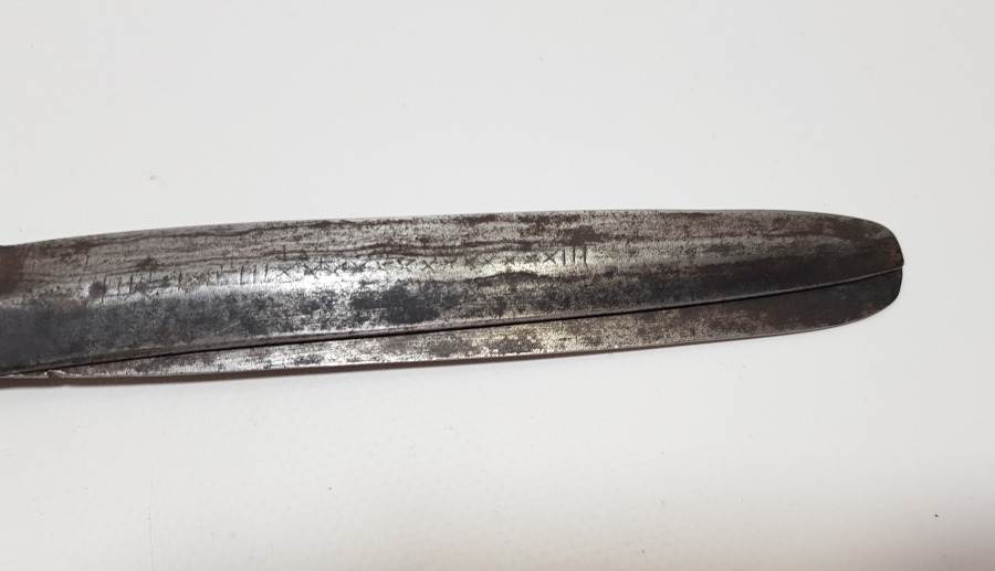 OSMANLI DÖNEMİ OSMANLICA YAZILI DEV BOYDA ÇOK NADİR YENİÇERİ MAKAS