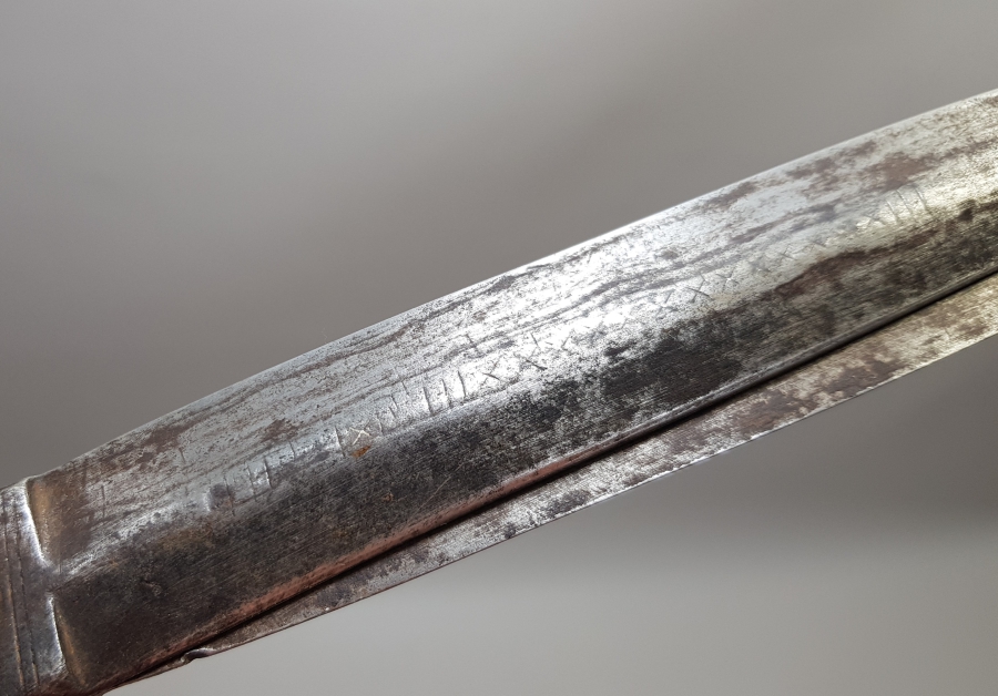 OSMANLI DÖNEMİ OSMANLICA YAZILI DEV BOYDA ÇOK NADİR YENİÇERİ MAKAS